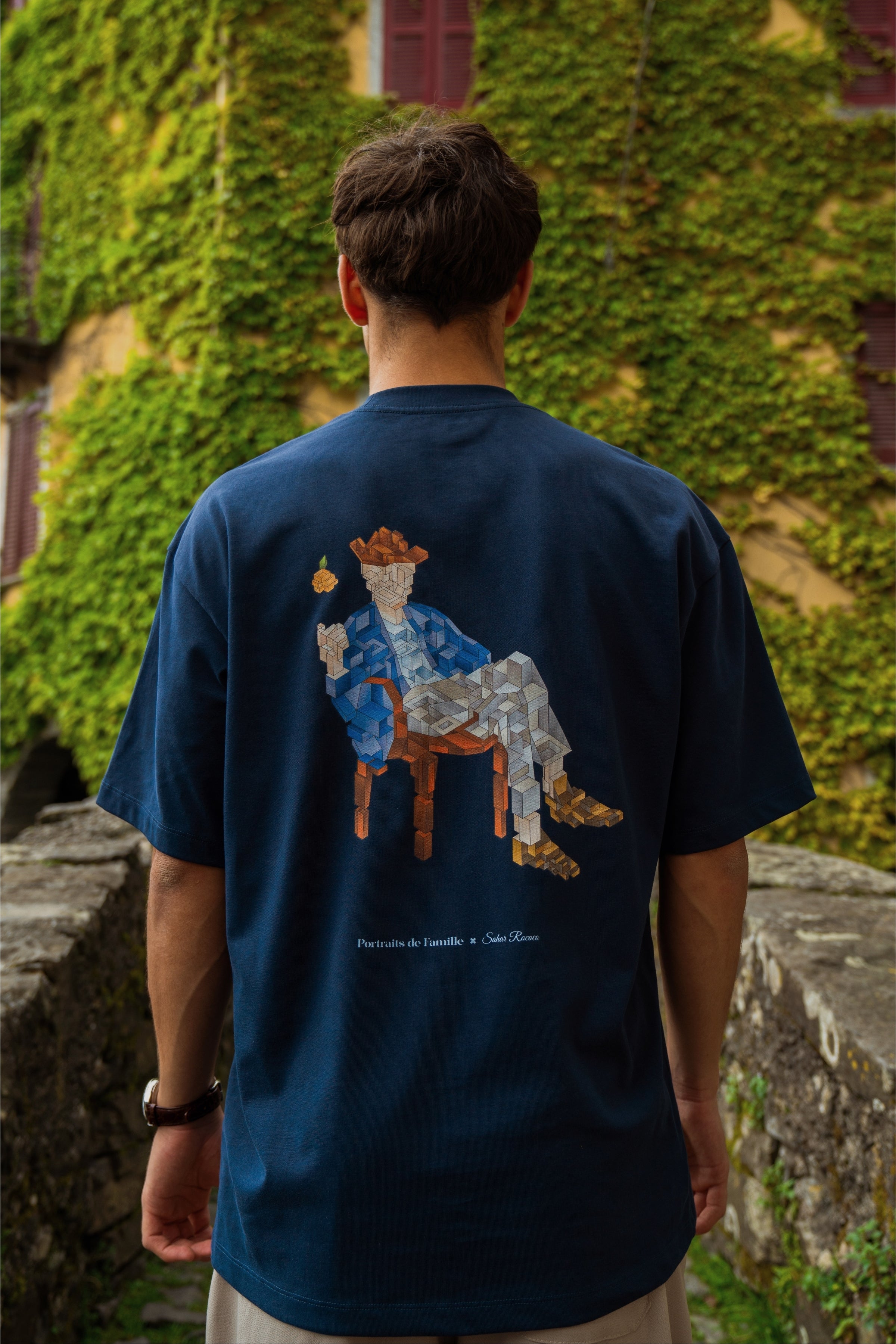 Portraits de Famille Echoes Catch Tee Back