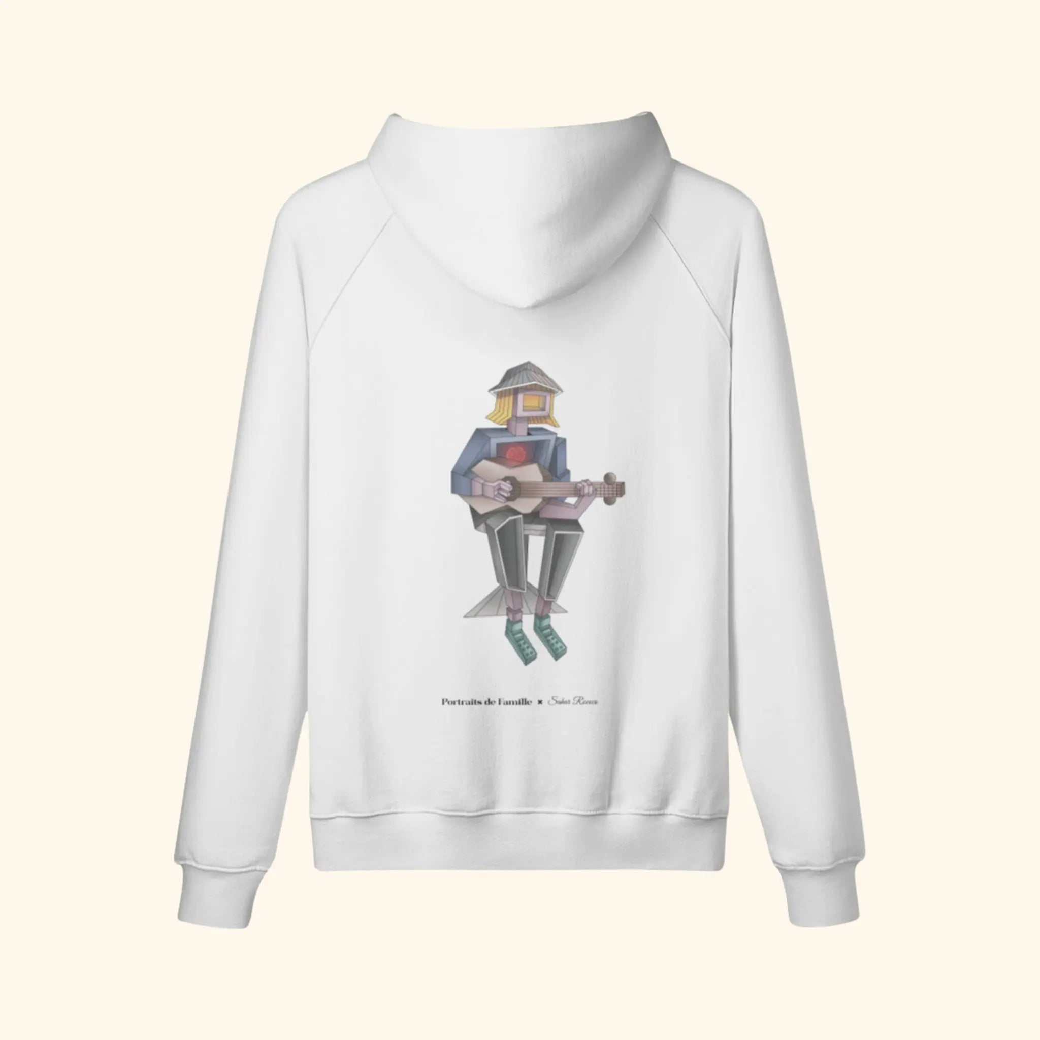 Portraits de Famille The Hoodie Lost Off White Heavy Cotton Back