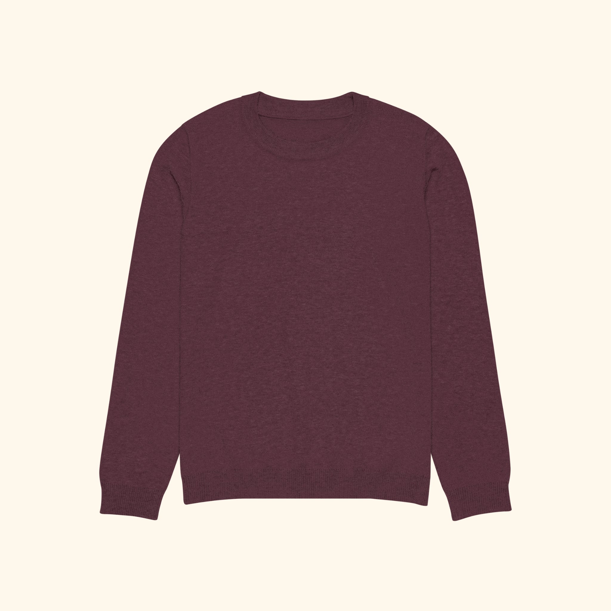 Portraits de Famille The Sweater Question Burgundy Depth Heavy Cotton Front