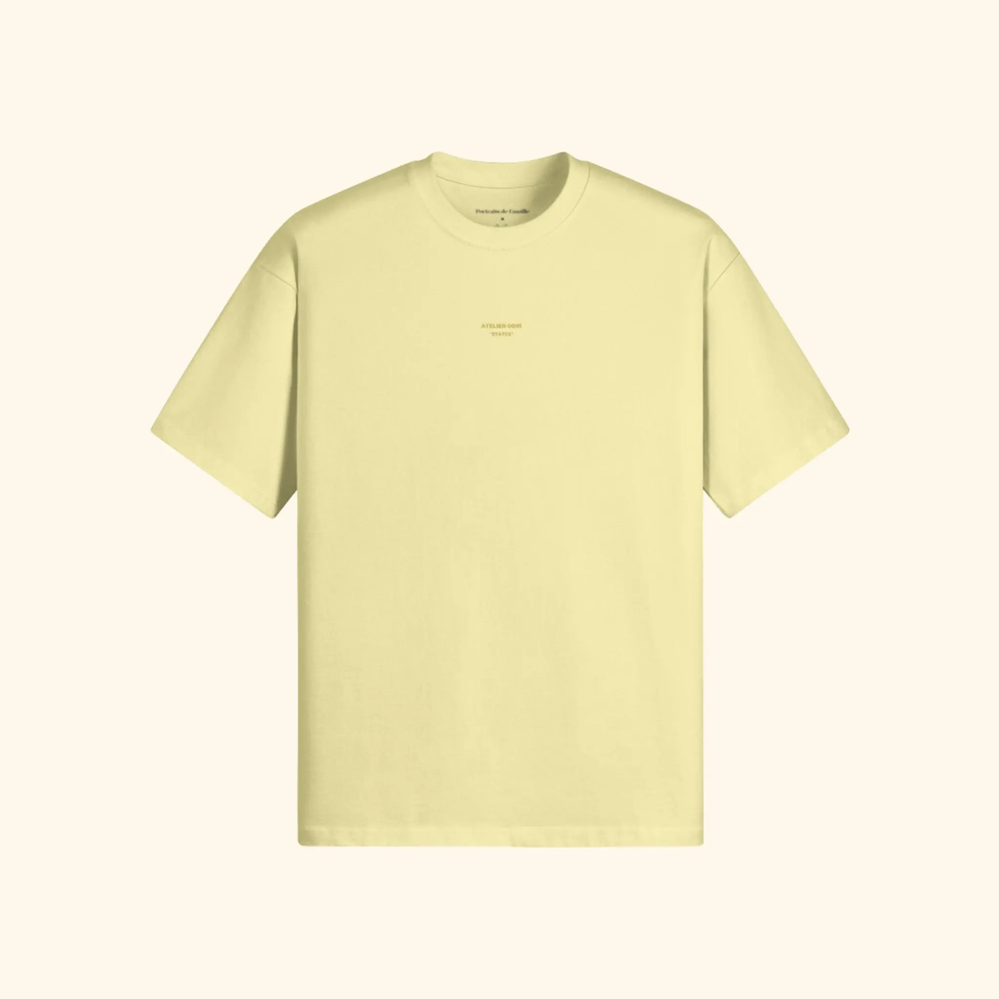 Portraits de Famille The Tee Positive Lemonade Heavy Cotton Front