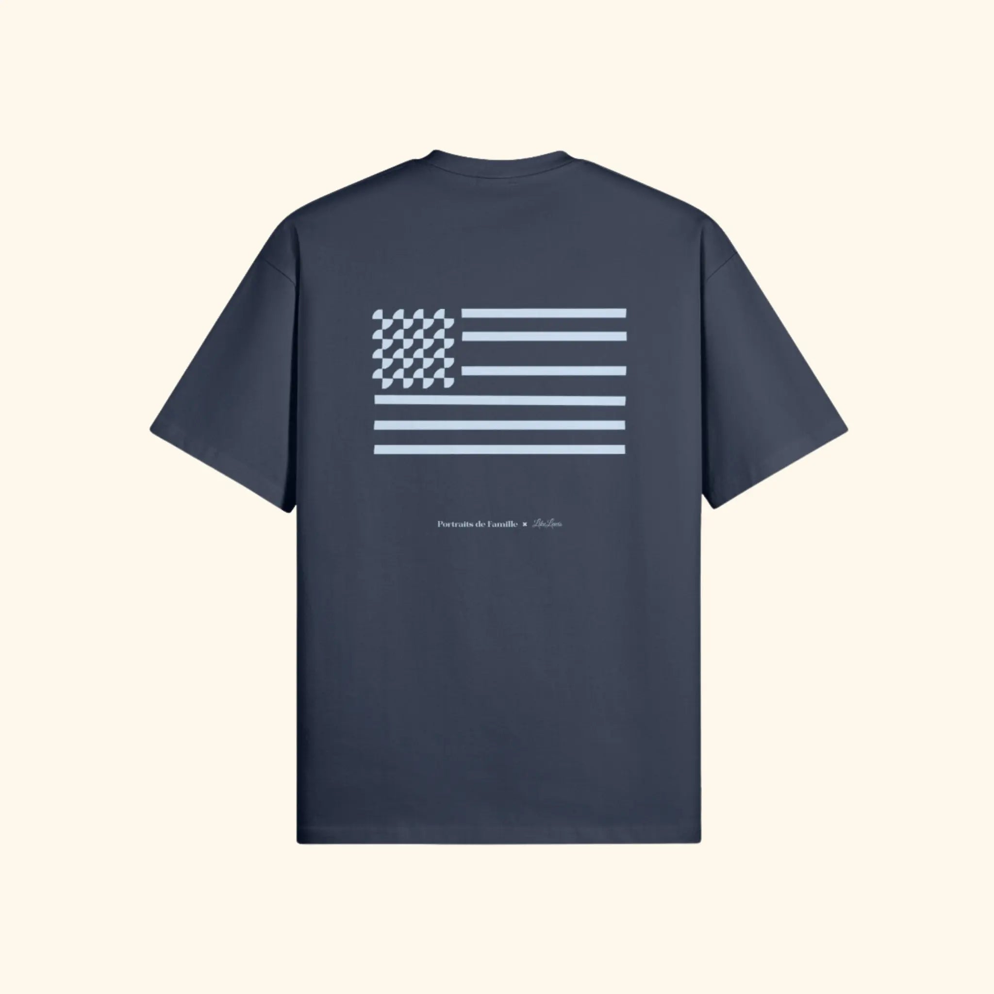 Portraits de Famille The United Harbor Blue Heavy Cotton Back
