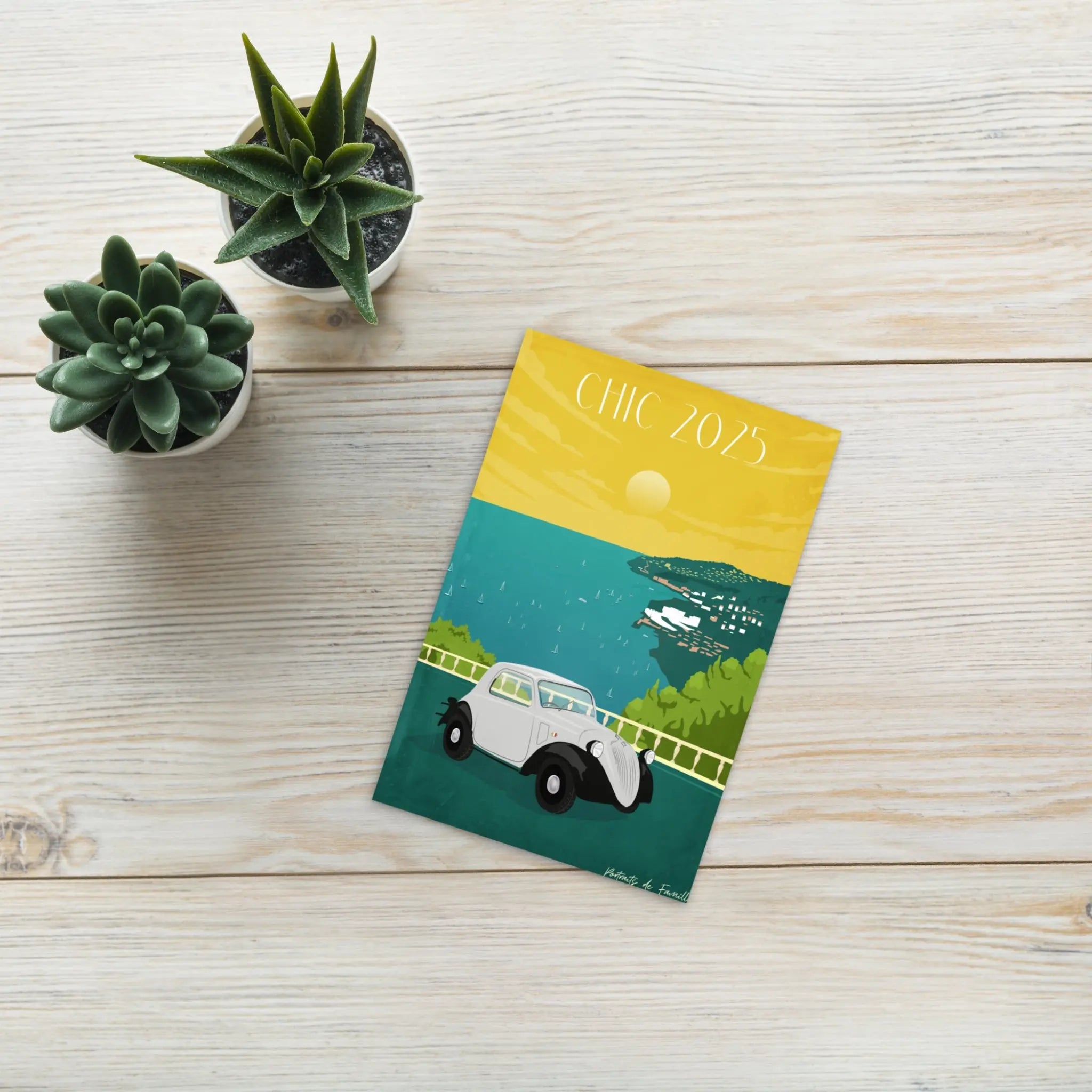 Portraits de Famille Chic The Postcard Drive Matte Paper Above