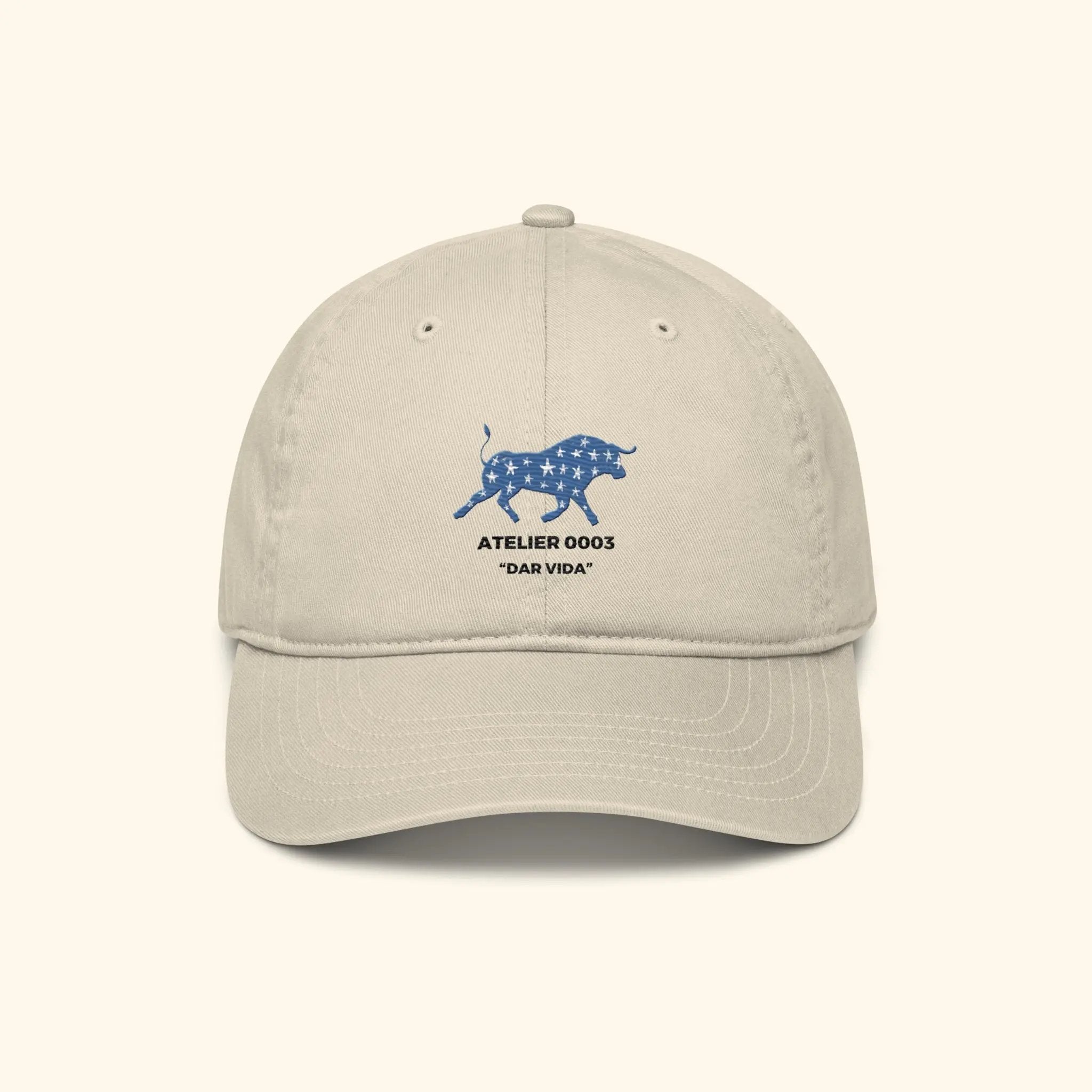 Portraits de Famille Dar VIda The Cap Pasión Gentle Beige Organic Cotton Front