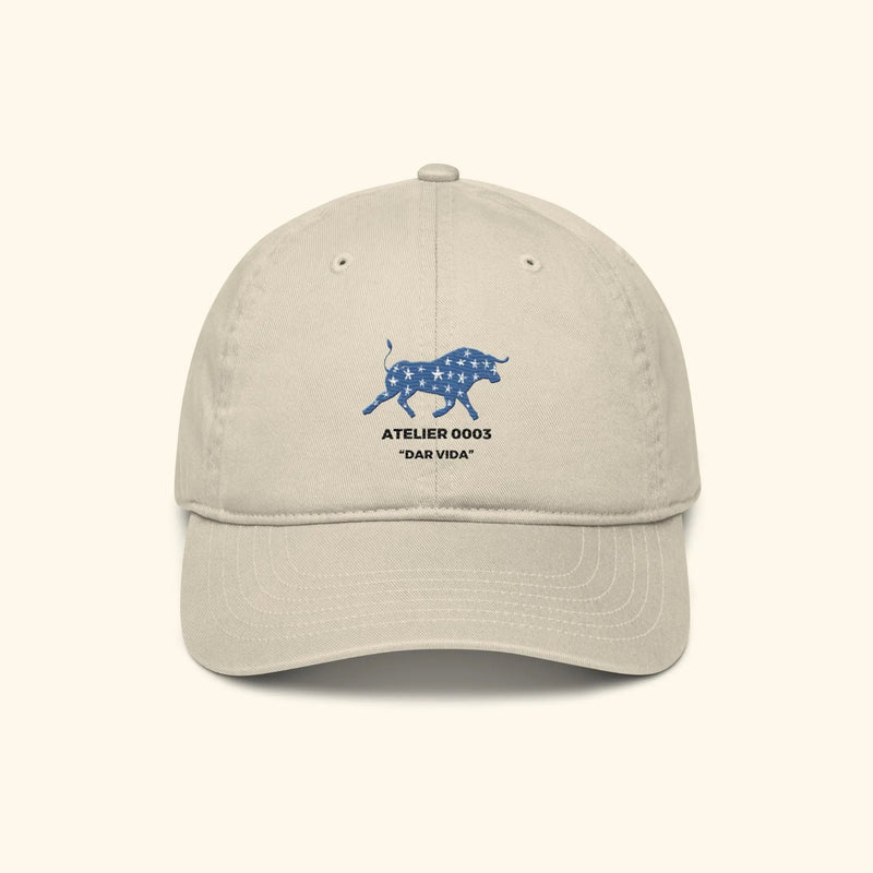 Portraits de Famille Dar VIda The Cap Pasión Gentle Beige Organic Cotton Front