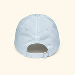 Portraits de Famille Dar VIda The Cap Pasión Pastel Blue Organic Cotton Back