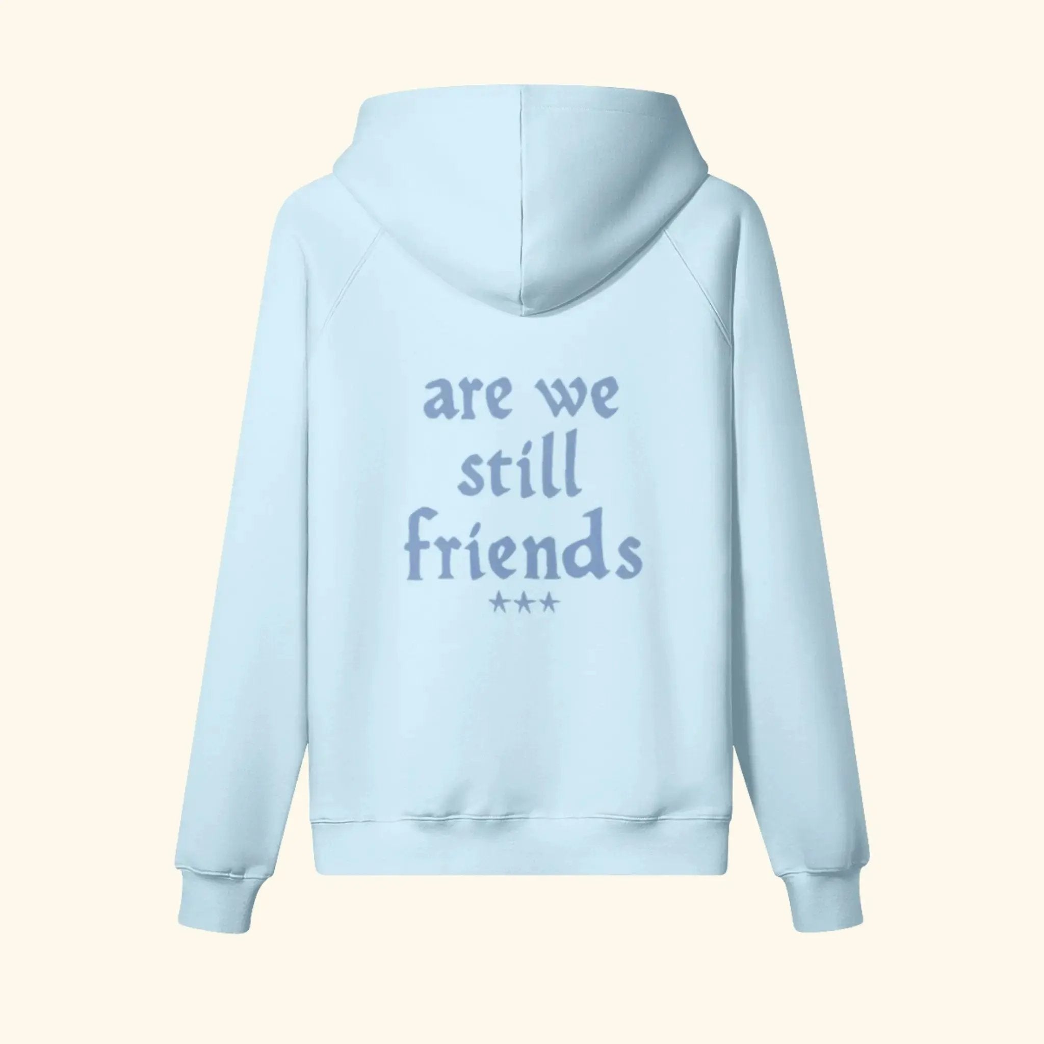 Portraits de Famille Dar Vida The Hoodie Amigos Azure Whisper Heavy Cotton Back