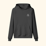 Portraits de Famille Dar Vida The Hoodie Amigos Midnight Black Heavy Cotton Front