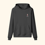 Portraits de Famille Dar Vida The Hoodie Bailaora Midnight Black Heavy Cotton Front