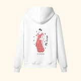 Portraits de Famille Dar Vida The Hoodie Bailaora Off White Heavy Cotton Back