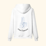 Portraits de Famille Dar Vida The Hoodie Flamenca Off White Heavy Cotton Back