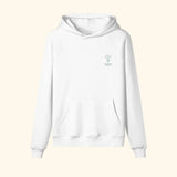 Portraits de Famille Dar Vida The Hoodie Flor Off White Heavy Cotton Front