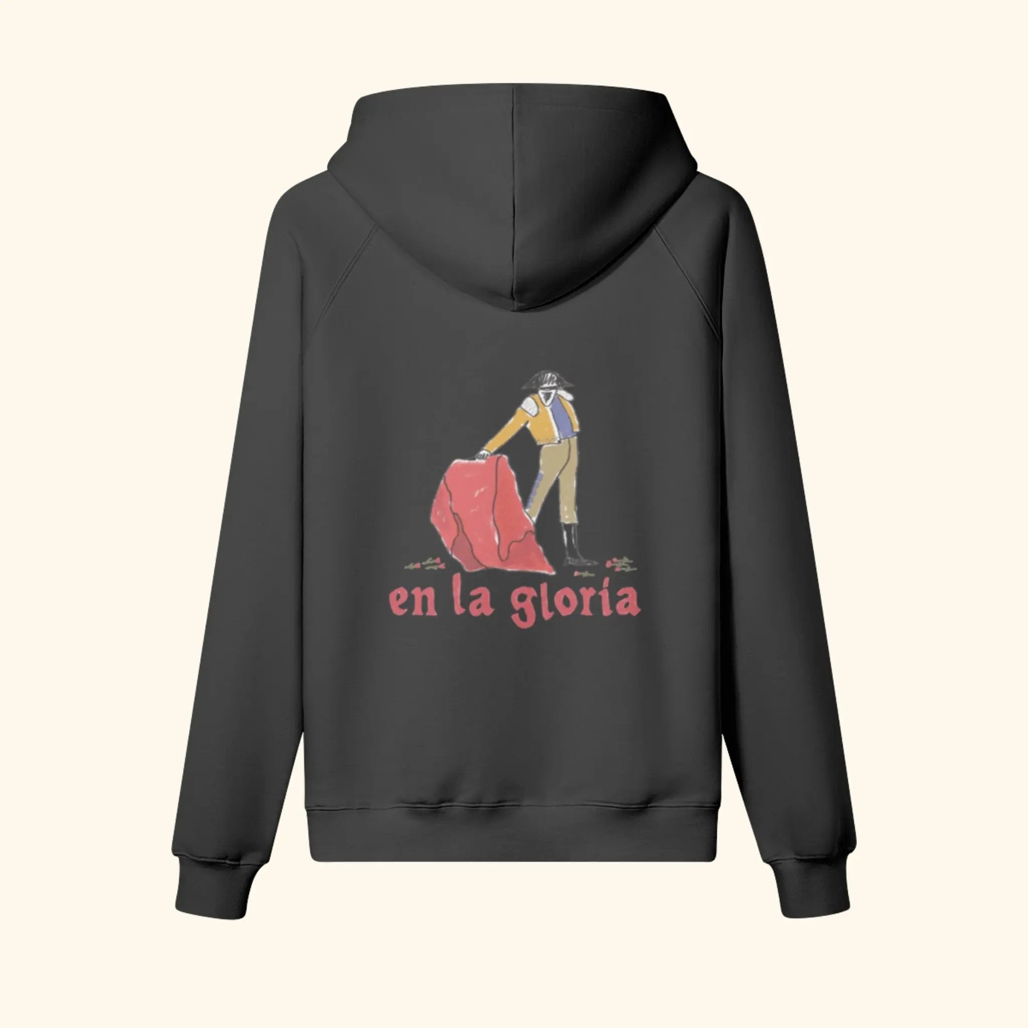 Portraits de Famille Dar Vida The Hoodie Gloria Midnight Black Heavy Cotton Back