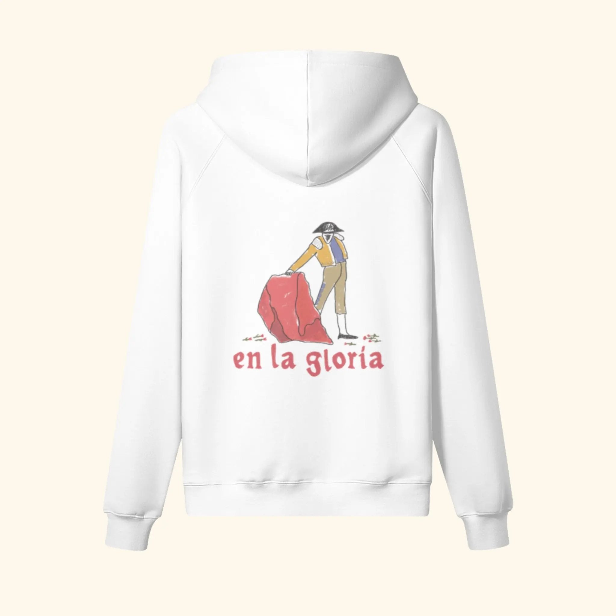Portraits de Famille Dar Vida The Hoodie Gloria Off White Heavy Cotton Back