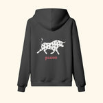 Portraits de Famille Dar Vida The Hoodie Pasión Midnight Black Heavy Cotton Back