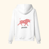 Portraits de Famille Dar Vida The Hoodie Pasión Off White Heavy Cotton Back