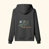 Portraits de Famille Dar Vida The Hoodie Ramas De Vida Midnight Black Heavy Cotton Back