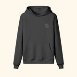 Portraits de Famille Dar Vida The Hoodie Ramas De Vida Midnight Black Heavy Cotton Front