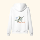 Portraits de Famille Dar Vida The Hoodie Ramas De Vida Off White Heavy Cotton Back