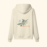 Portraits de Famille Dar Vida The Hoodie Ramas De Vida Pastel Beige Heavy Cotton Back