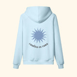 Portraits de Famille Dar Vida The Hoodie Sol Azure Whisper Heavy Cotton Back