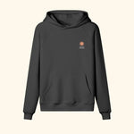 Portraits de Famille Dar Vida The Hoodie Sol Midnight Black Heavy Cotton Front