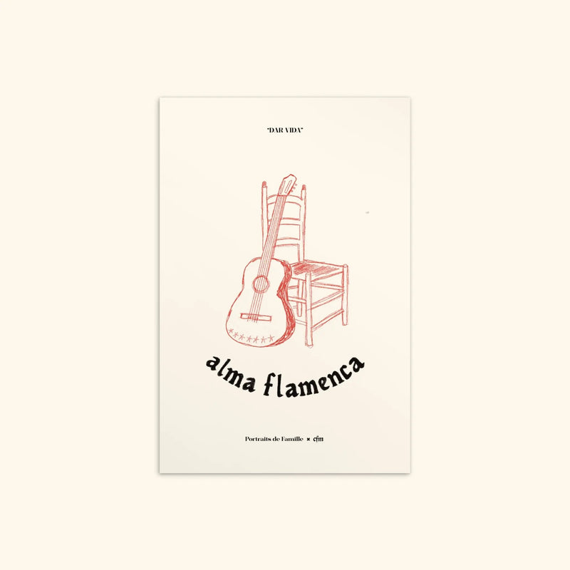 Portraits de Famille Dar Vida The Postcard Flamenca Matte Paper Front