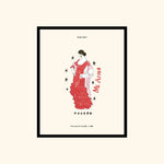 Portraits de Famille Dar Vida The Print Bailaora High Quality Unframed Giclee Paper Type Hahnemuhle Pearl Paper