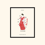 Portraits de Famille Dar Vida The Print Bailaora High Quality Unframed Giclee Paper Type Hahnemuhle Pearl Paper