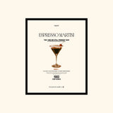 Portraits de Famille Dar Vida The Print Espresso Martini High Quality Unframed Giclee Paper Type Hahnemuhle Pearl Paper