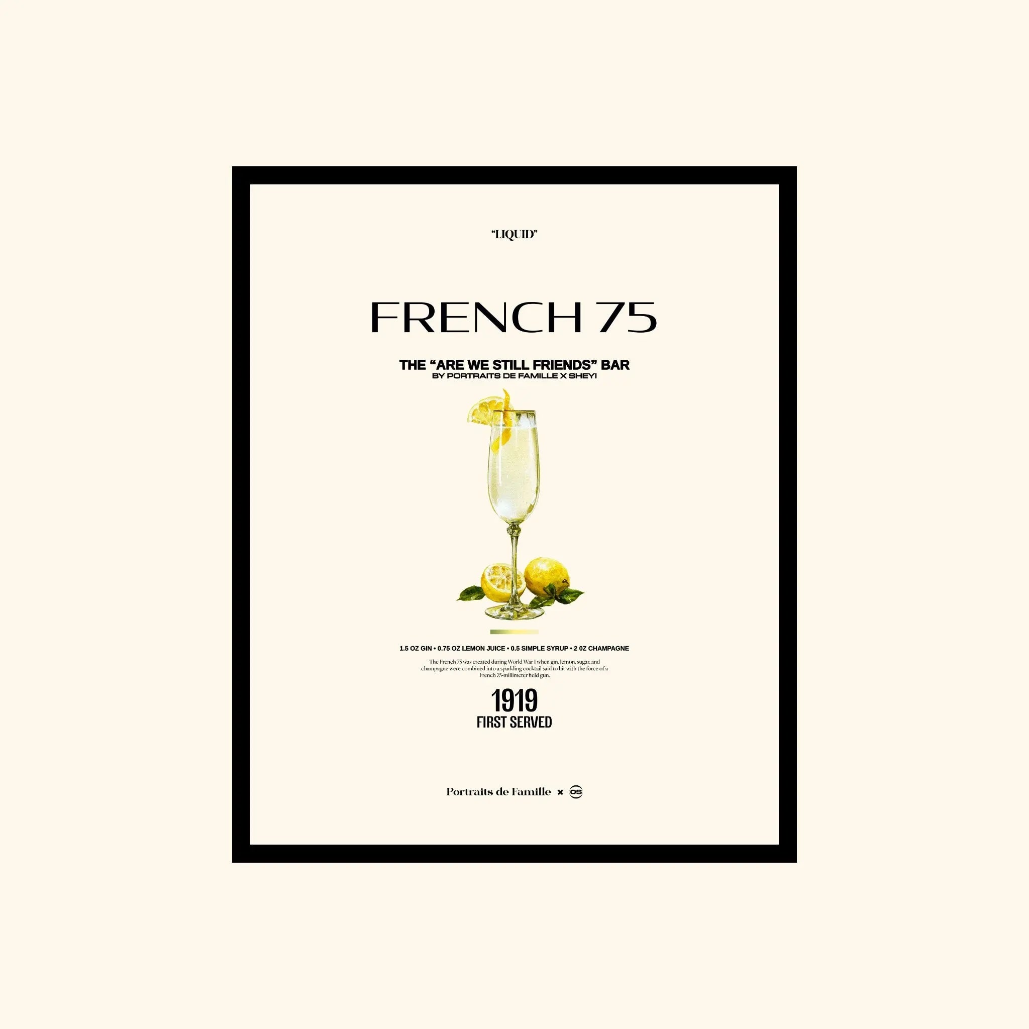 Portraits de Famille Dar Vida The Print French 75 High Quality Unframed Giclee Paper Type Hahnemuhle Pearl Paper