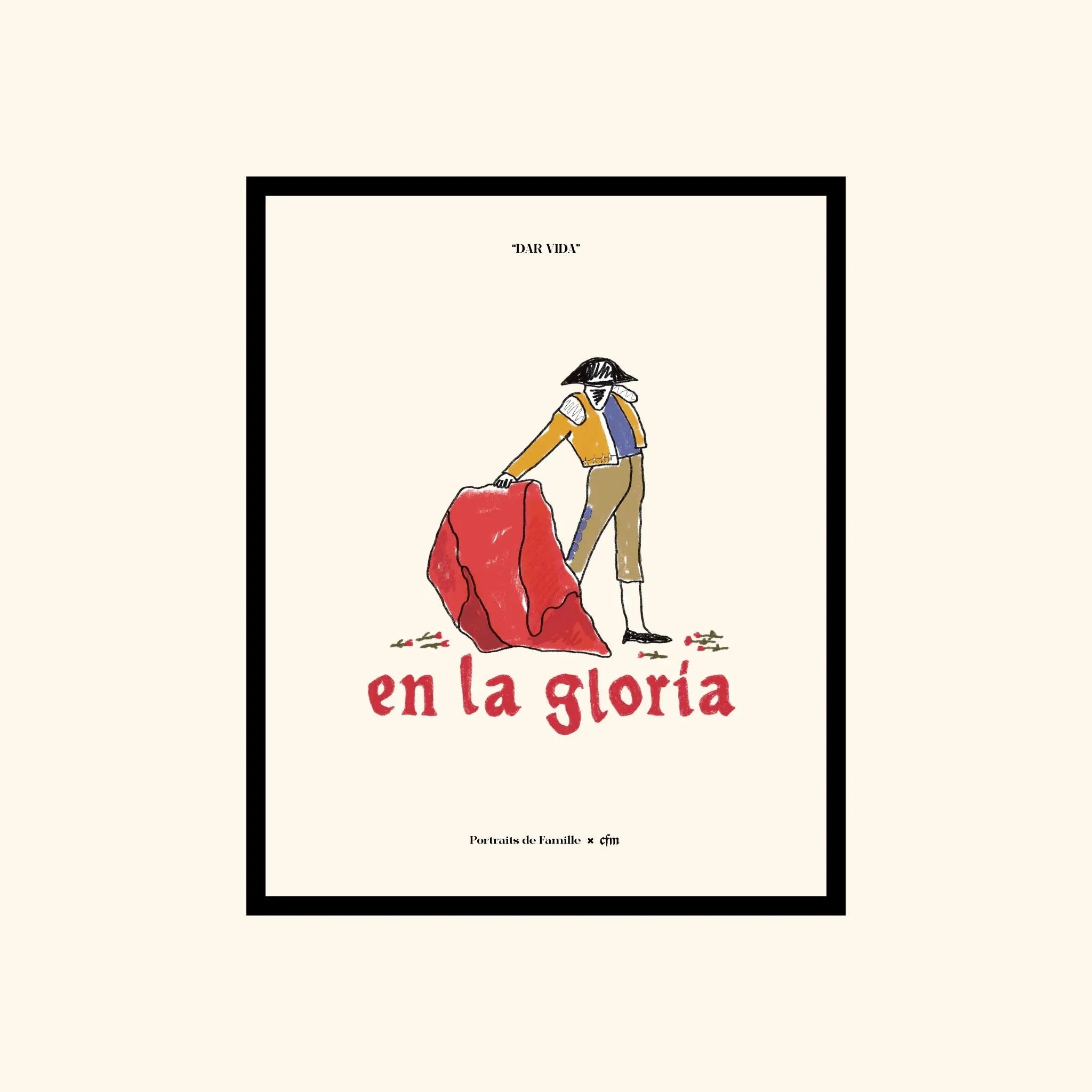 Portraits de Famille Dar Vida The Print Gloria High Quality Unframed Giclee Paper Type Hahnemuhle Pearl Paper