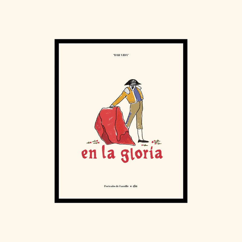 Portraits de Famille Dar Vida The Print Gloria High Quality Unframed Giclee Paper Type Hahnemuhle Pearl Paper