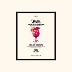 Portraits de Famille Dar Vida The Print Sangria High Quality Unframed Giclee Paper Type Hahnemuhle Pearl Paper