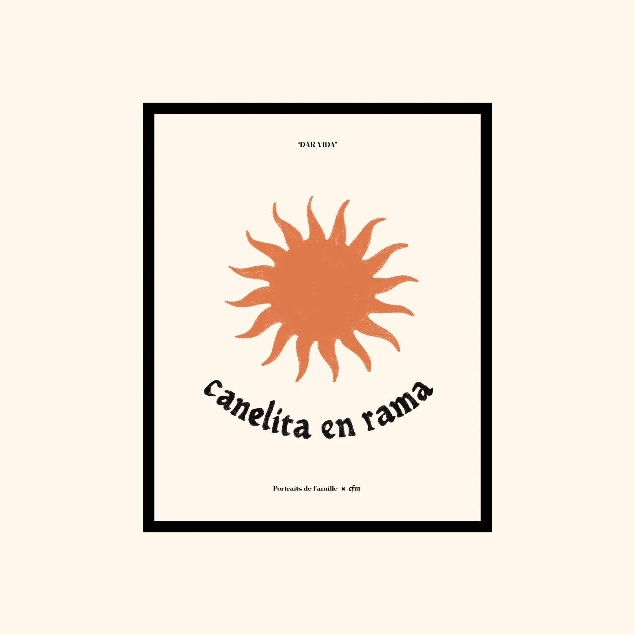 Portraits de Famille Dar Vida The Print Sol High Quality Unframed Giclee Paper Type Hahnemuhle Pearl Paper