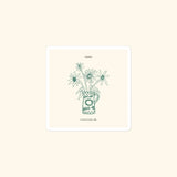 Portraits de Famille Dar Vida The Sticker Flor 3x3 High Opacity Durable Front