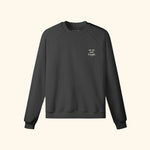Portraits de Famille Dar Vida The Sweatshirt Amigos Midnight Black Heavy Cotton Front