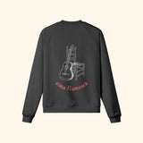 Portraits de Famille Dar Vida The Sweatshirt Flamenca Midnight Black Heavy Cotton Back