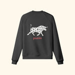 Portraits de Famille Dar Vida The Sweatshirt Pasión Midnight Black Heavy Cotton Back
