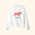 Portraits de Famille Dar Vida The Sweatshirt Pasión Off-White Heavy Cotton Back