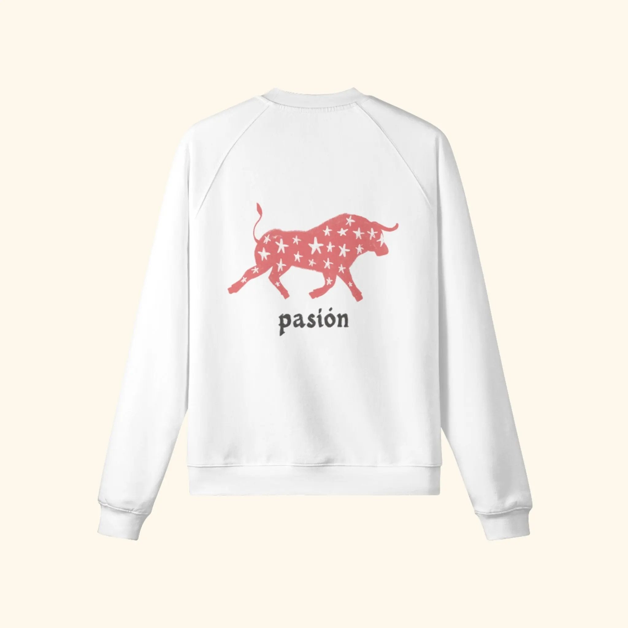Portraits de Famille Dar Vida The Sweatshirt Pasión Off-White Heavy Cotton Back
