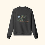 Portraits de Famille Dar Vida The Sweatshirt Ramas De Vida Midnight Black Heavy Cotton Back