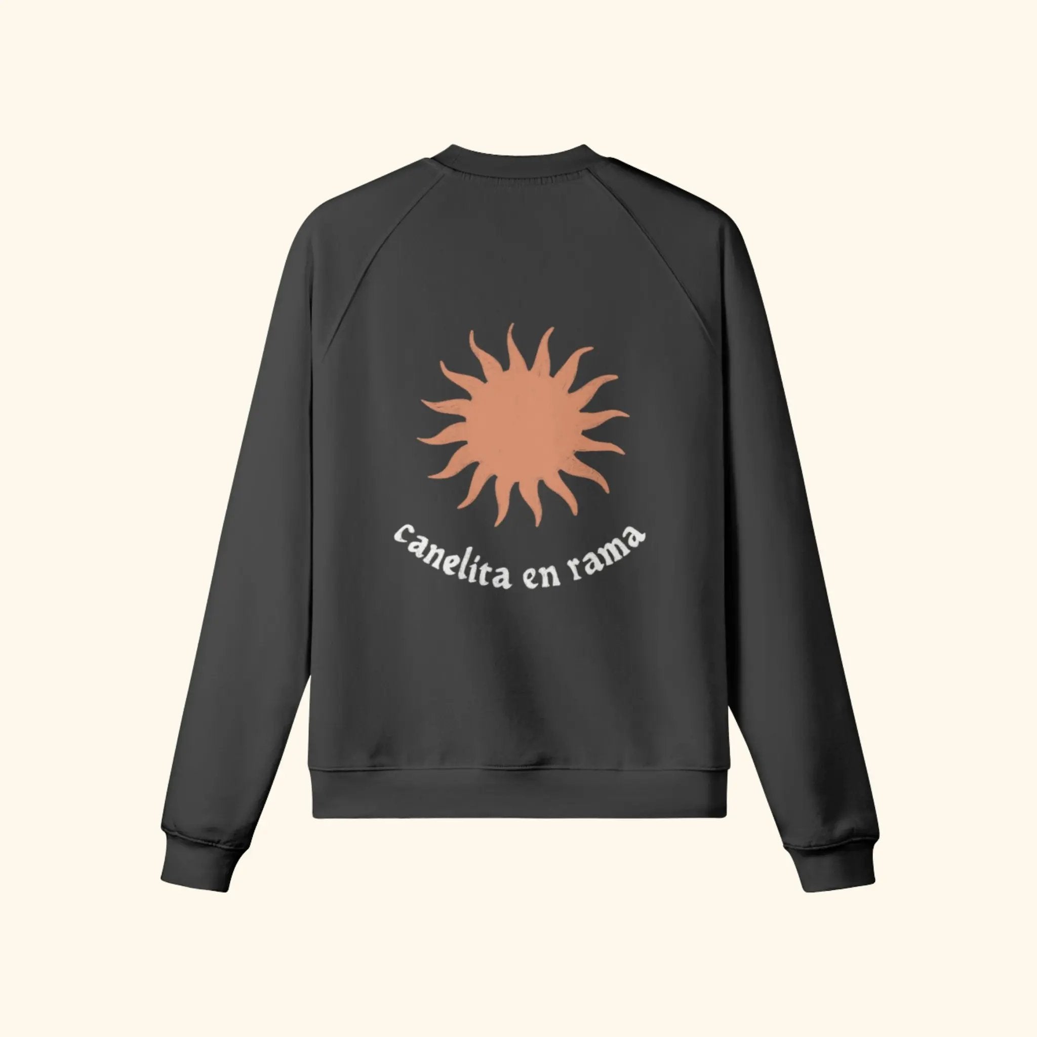 Portraits de Famille Dar Vida The Sweatshirt Sol Midnight Black Heavy Cotton Back