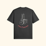 Portraits de Famille Dar Vida The Tee Flamenca Midnight Black Heavy Cotton Back
