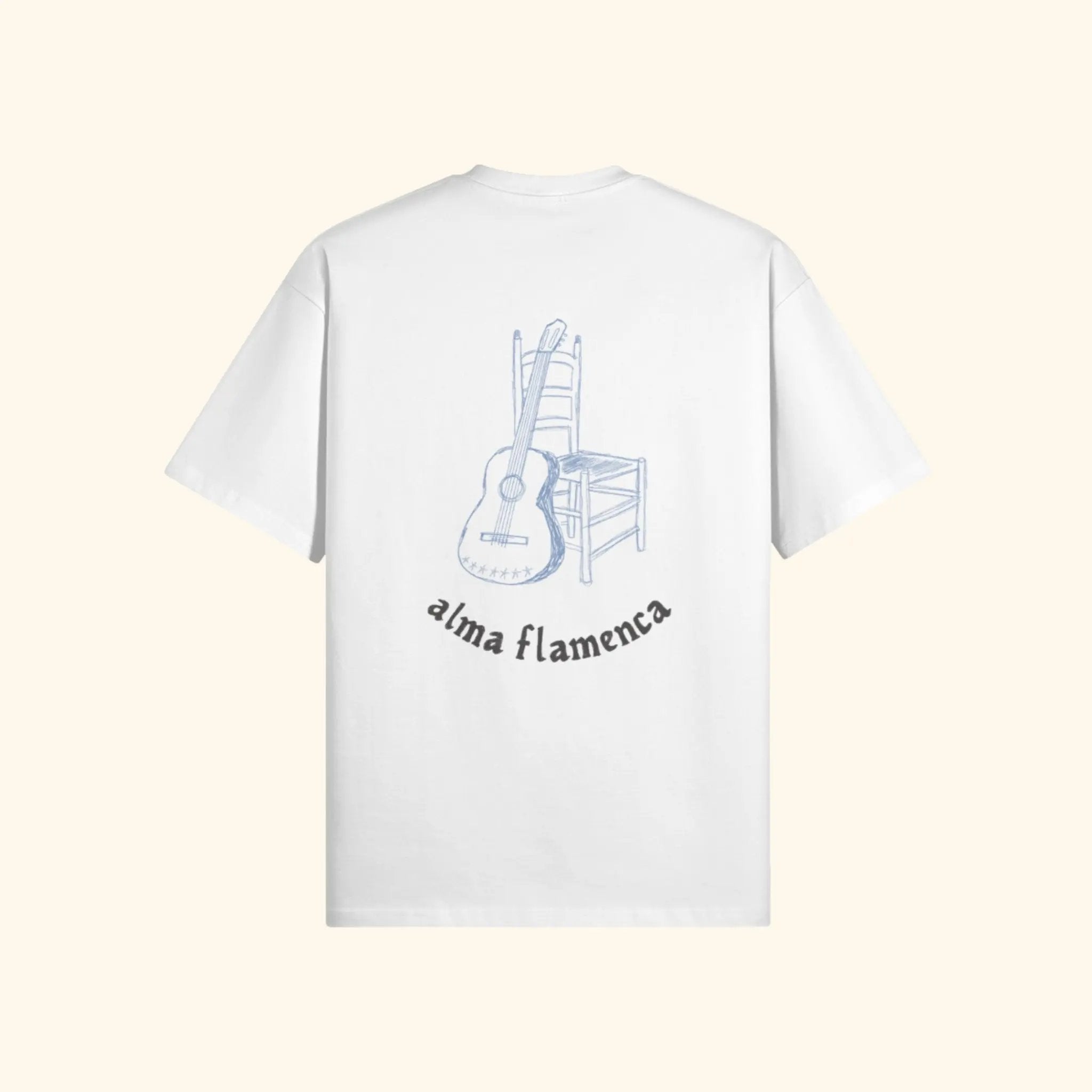 Portraits de Famille Dar Vida The Tee Flamenca Off White Heavy Cotton Back