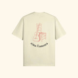 Portraits de Famille Dar Vida The Tee Flamenca Pastel Cream Heavy Cotton Back