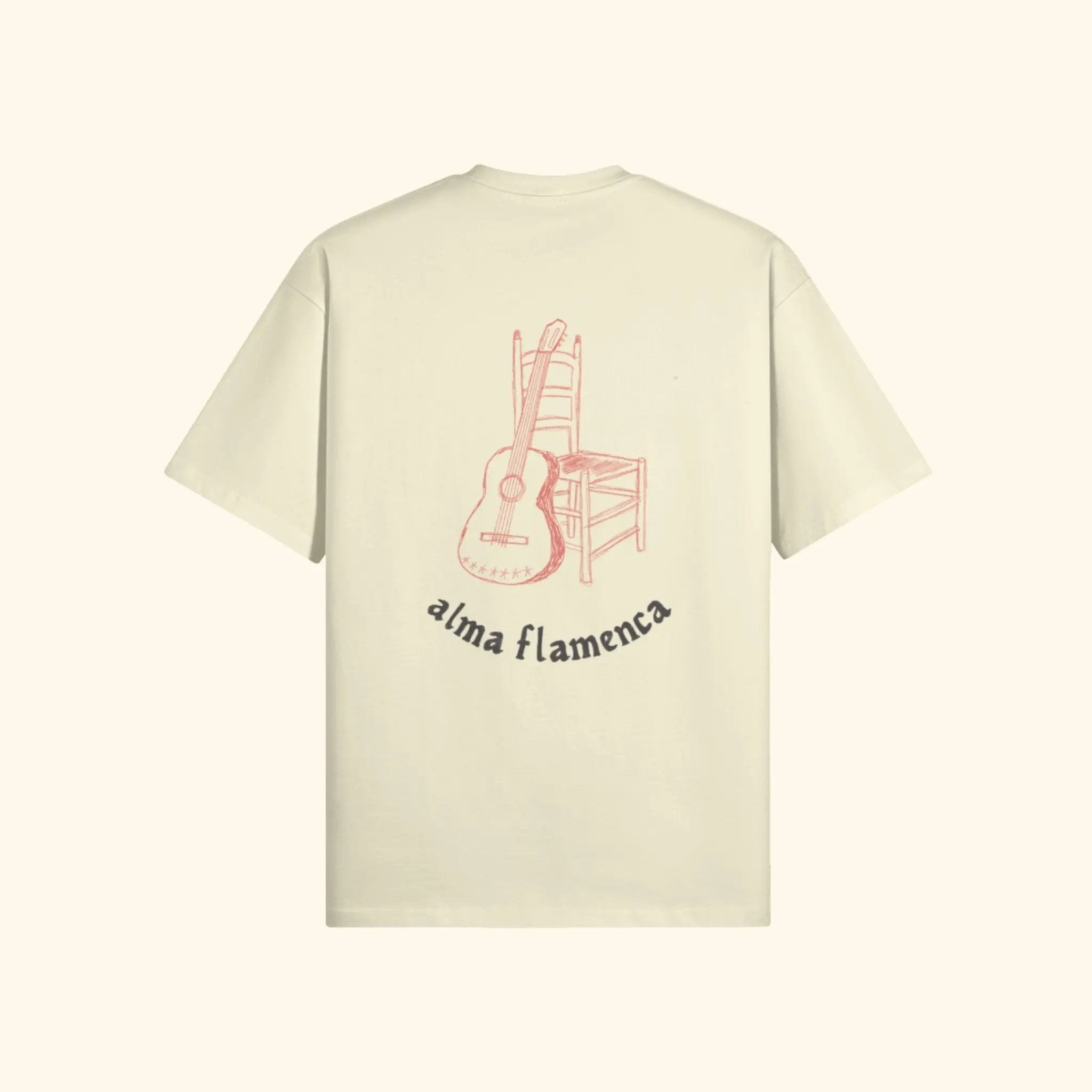 Portraits de Famille Dar Vida The Tee Flamenca Pastel Cream Heavy Cotton Back