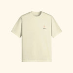 Portraits de Famille Dar Vida The Tee Flamenca Pastel Cream Heavy Cotton Front