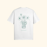Portraits de Famille Dar Vida The Tee Flor Off White Heavy Cotton Back