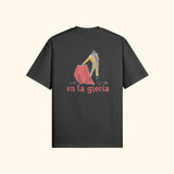 Portraits de Famille Dar Vida The Tee Gloria Midnight Black Heavy Cotton Back