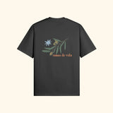 Portraits de Famille Dar Vida The Tee Ramas De Vida Midnight Black Heavy Cotton Back